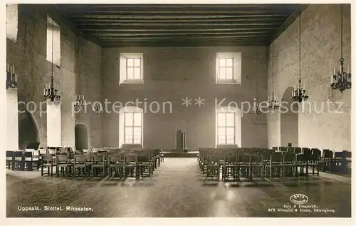 AK / Ansichtskarte Uppsala Slottet Rikssalen Uppsala