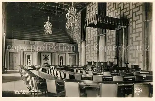 AK / Ansichtskarte Stockholm Stadshus Radssalen Stockholm