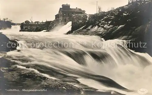 AK / Ansichtskarte Trollhaettan Stampestroemsfallet Trollhaettan