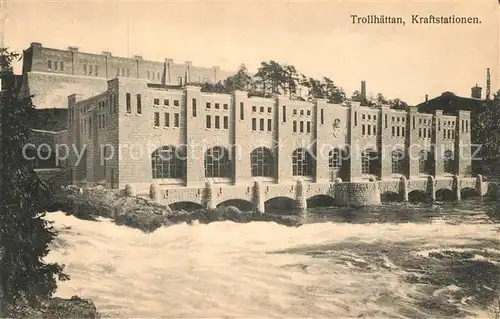 AK / Ansichtskarte Trollhaettan Kraftstationen Trollhaettan