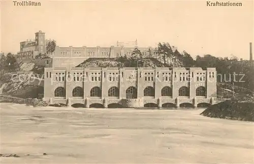AK / Ansichtskarte Trollhaettan Kraftstationen Trollhaettan