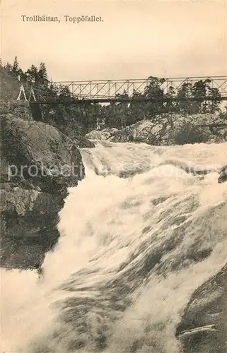 AK / Ansichtskarte Trollhaettan Toppoefallet Trollhaettan