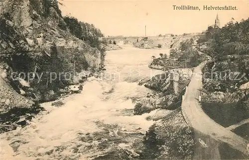 AK / Ansichtskarte Trollhaettan Helvetesfallet Trollhaettan