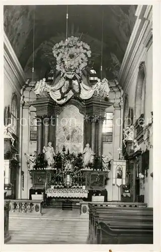 AK / Ansichtskarte Brna Vranov Kirche innen Brna