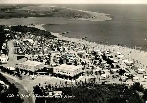 AK / Ansichtskarte Lido_di_Jesolo Panorama dall aereo Camping Motel Adriatico Lido_di_Jesolo