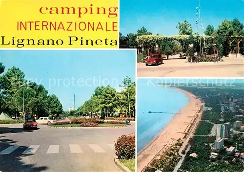 AK / Ansichtskarte Lignano_Pineta Camping Internazionale veduta aerea Lignano Pineta