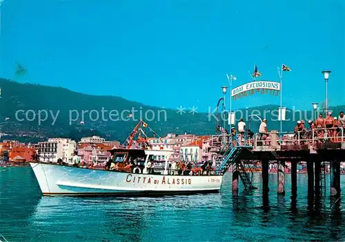 AK / Ansichtskarte Alassio Il Battello Boat Excursions Alassio