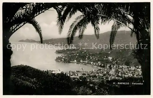 AK / Ansichtskarte Rapallo_Liguria Panorama Rapallo Liguria