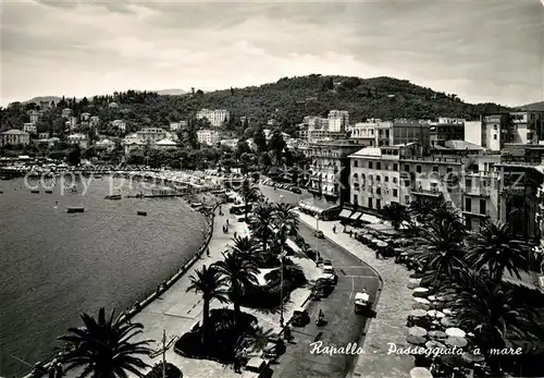 AK / Ansichtskarte Rapallo_Liguria Passeggiata a mare Uferpromenade Rapallo Liguria