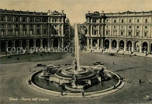 AK / Ansichtskarte Roma_Rom Piazza dell Esedra Fontana Roma_Rom