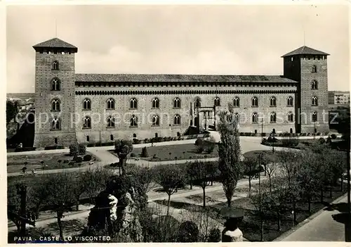 AK / Ansichtskarte Pavia Castello Visconteo Schloss der Visconti Pavia
