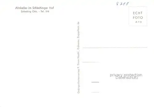 AK / Ansichtskarte Schleching Schlechinger Hof Almkeller  Schleching