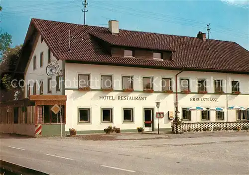 AK / Ansichtskarte Bad_Feilnbach Hotel Restaurant Kreuzstrasse Bad_Feilnbach