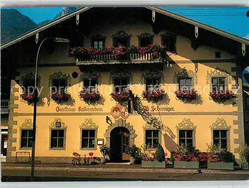AK / Ansichtskarte Flintsbach_Inn Gasthaus Falkenstein Aufklappkarte Flintsbach Inn
