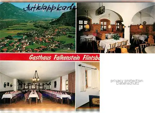 AK / Ansichtskarte Flintsbach_Inn Gasthaus Falkenstein Aufklappkarte Flintsbach Inn