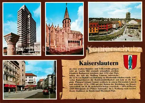 AK / Ansichtskarte Kaiserslautern Rathaus Stiftskirche Fackelrondell  Kaiserslautern