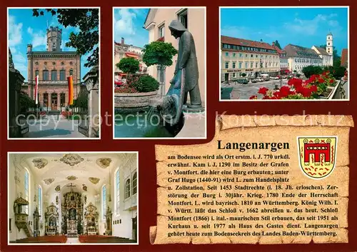 AK / Ansichtskarte Langenargen_Bodensee Schloss Montfort St. Martin  Langenargen Bodensee