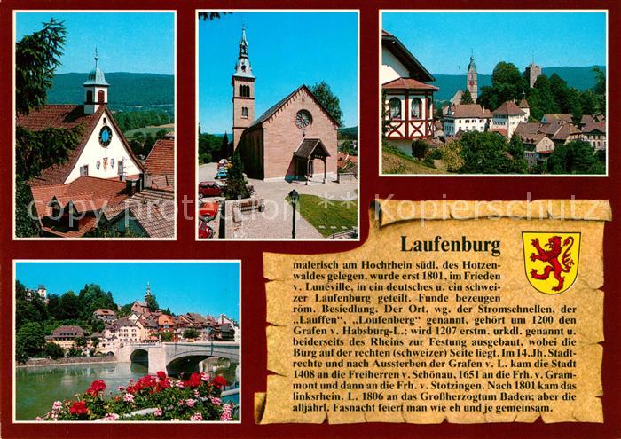 AK / Ansichtskarte Laufenburg_Baden Kirche Bruecke