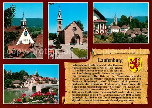 AK / Ansichtskarte Laufenburg_Baden Kirche Bruecke Laufenburg_Baden