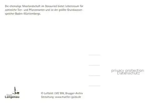 AK / Ansichtskarte Donaurieden Fliegeraufnahme Donaurieden