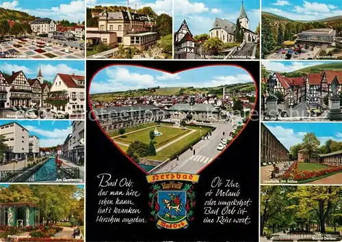 AK / Ansichtskarte Bad_Orb Rathaus St. Martinskirche Marktplatz Bad_Orb