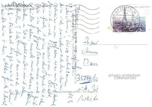 AK / Ansichtskarte Bad_Krozingen Kirche Hotel Lammstube Loewen Bad_Krozingen