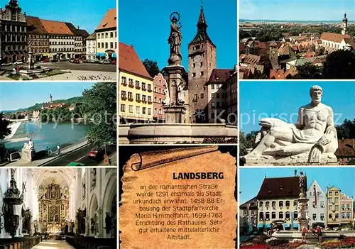 AK / Ansichtskarte Landsberg_Lech Stadtpfarrkirche Maria Himmelfahrt  Landsberg_Lech