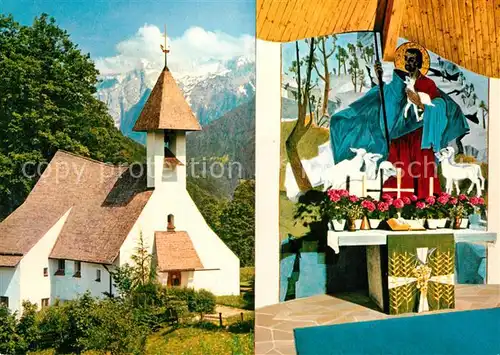 AK / Ansichtskarte Ramsau_Berchtesgaden Evangelische Kirche Zum guten Hirten Ramsau Berchtesgaden