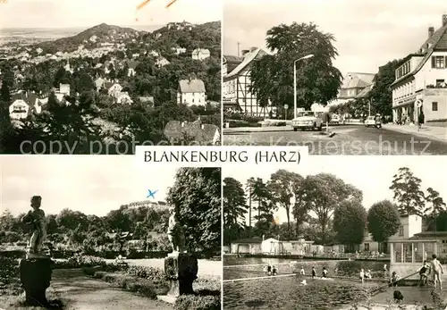 AK / Ansichtskarte Blankenburg_Harz Mauerstrasse Barockgarten Lustschloss  Blankenburg_Harz