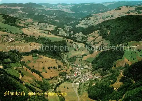 AK / Ansichtskarte Mambach Fliegeraufnahme  Mambach