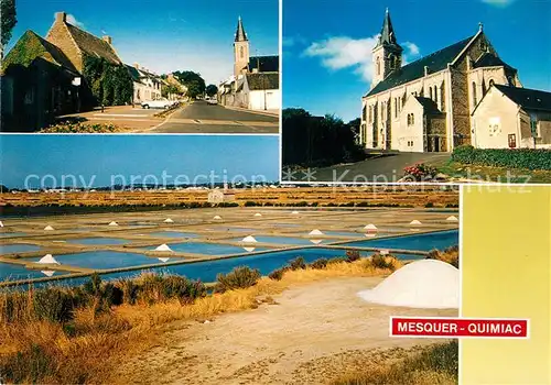 AK / Ansichtskarte Quimiac Eglise Centre du bourg Marais salants Quimiac