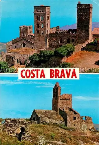 AK / Ansichtskarte Costa_Brava Monasterio de San Pedro de Rode y Santa Elena Costa_Brava