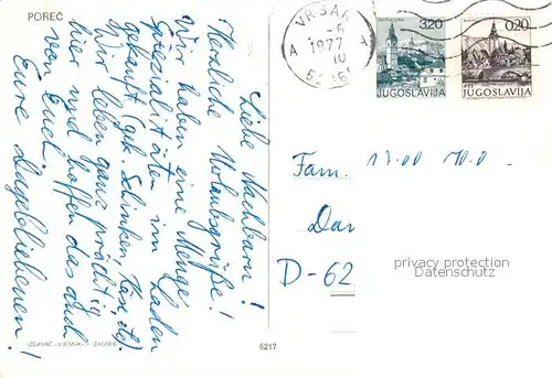 AK / Ansichtskarte Porec Fliegeraufnahme Porec