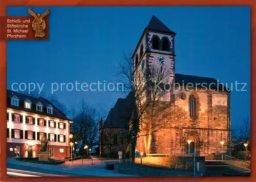 AK / Ansichtskarte Pforzheim Schloss und Stiftskirche St Michael Pforzheim