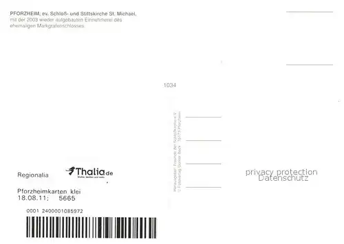 AK / Ansichtskarte Pforzheim Schloss und Stiftskirche St Michael Pforzheim