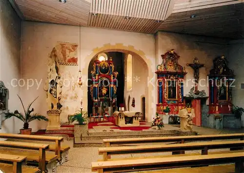 AK / Ansichtskarte Pfaffenweiler_Breisgau Kath Pfarrkirche St Columba Pfaffenweiler_Breisgau