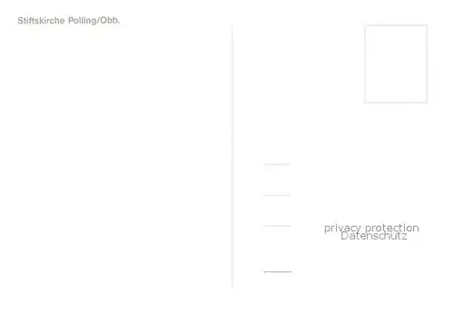 AK / Ansichtskarte Polling_Oberbayern Stiftskirche Polling Polling Oberbayern