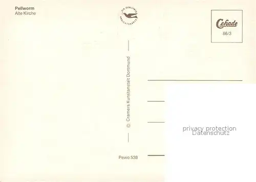 AK / Ansichtskarte Pellworm Alte Kirche Pellworm