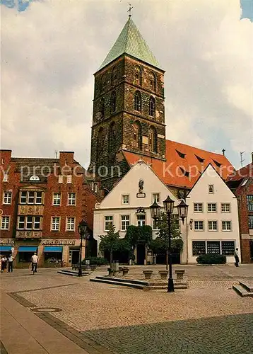 AK / Ansichtskarte Rheine Marktplatz Stadtkirche Rheine