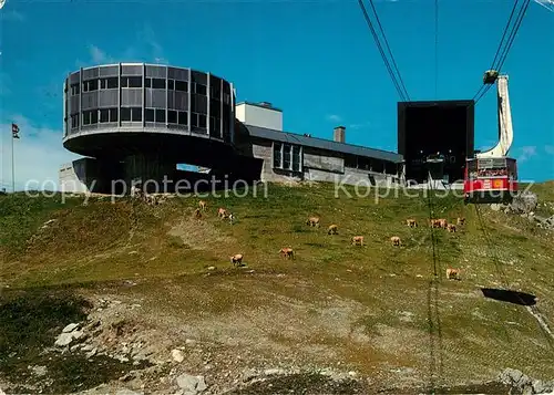 AK / Ansichtskarte Laax Crap Sogn Glon Panorama Restaurant Berghotel Bergstation Laax