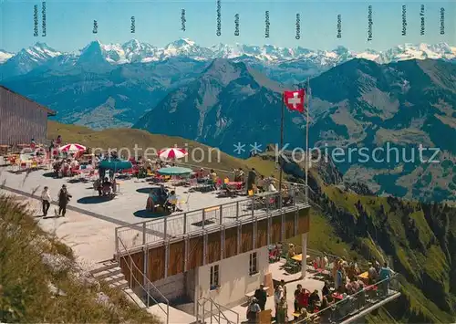 AK / Ansichtskarte Stockhorn_BE Restaurant Aussichtsterrasse Stockhorn BE