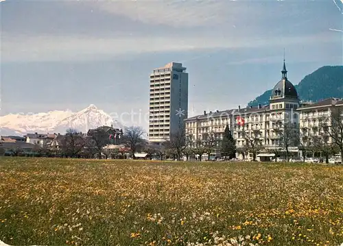 AK / Ansichtskarte Interlaken_BE Niesen Hotel Metropole Grand Hotel Victoria Jungfrau Interlaken_BE