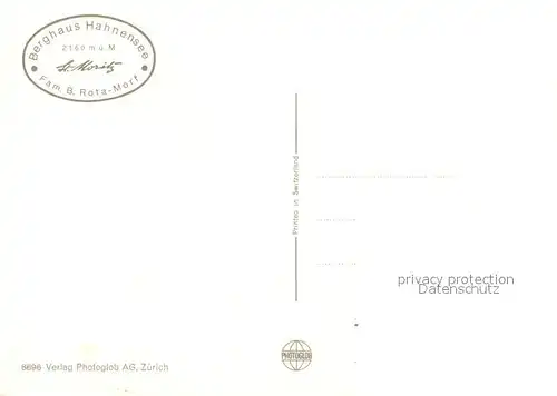 AK / Ansichtskarte Hahnensee Bergrestaurant Hahnensee