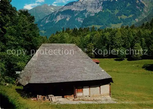 AK / Ansichtskarte Brienz_BE Freilichtmuseum Ballenberg Taunerhaus Dettligen Tagwannerhaus Brienz_BE