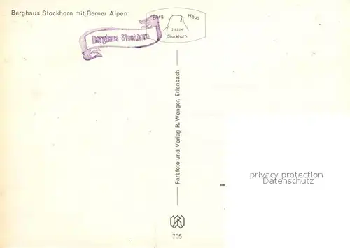 AK / Ansichtskarte Stockhorn_BE Berghaus Stockhorn BE