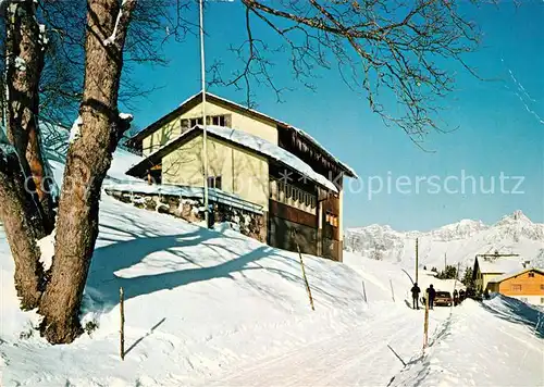 AK / Ansichtskarte Tannenheim Ski Ferienhaus Satus Wiedikon Zuerich Winter Tannenheim
