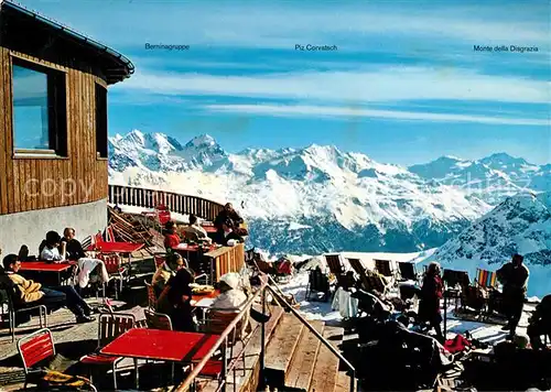 AK / Ansichtskarte St_Moritz_GR Piz Nair Gipfelrestaurant St_Moritz_GR