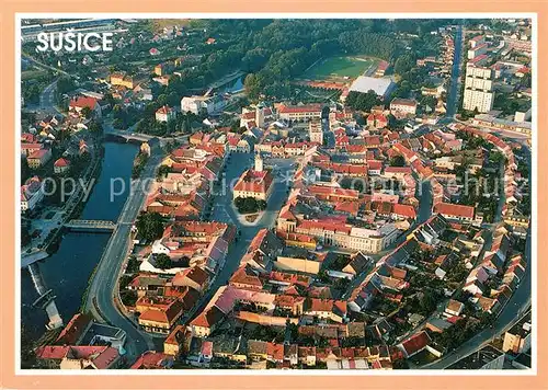 AK / Ansichtskarte Susice Fliegeraufnahme Tor zum Boehmerwald Susice