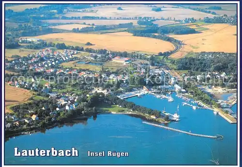 AK / Ansichtskarte Lauterbach_Ruegen Fliegeraufnahme Lauterbach Ruegen