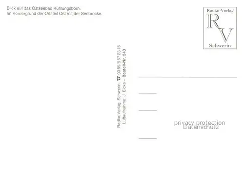 AK / Ansichtskarte Kuehlungsborn_Ostseebad Fliegeraufnahme Seebruecke Kuehlungsborn_Ostseebad